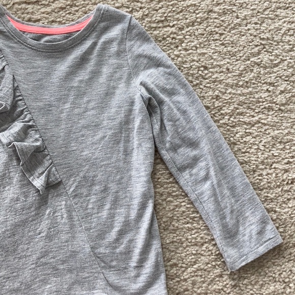 Girls Cat & Jack Grey Long Sleeve Tee - Picture 3 of 4